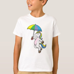 Camiseta Unicórnio com guarda-chuva