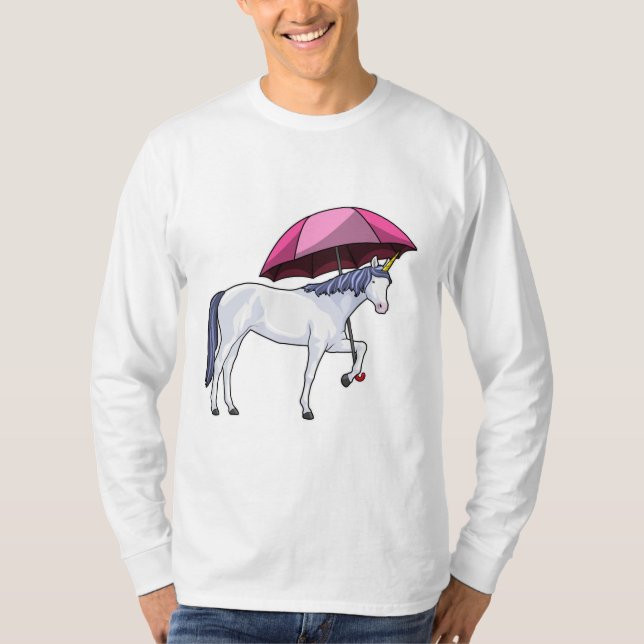 Camiseta Unicórnio com guarda-chuva (Frente)