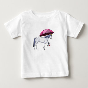 Camiseta Unicórnio com guarda-chuva