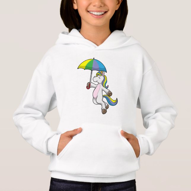 Camiseta Unicórnio com guarda-chuva (Frente)