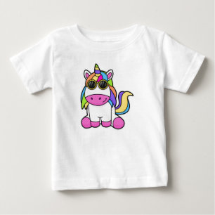 Camiseta Unicórnio com óculos de sol
