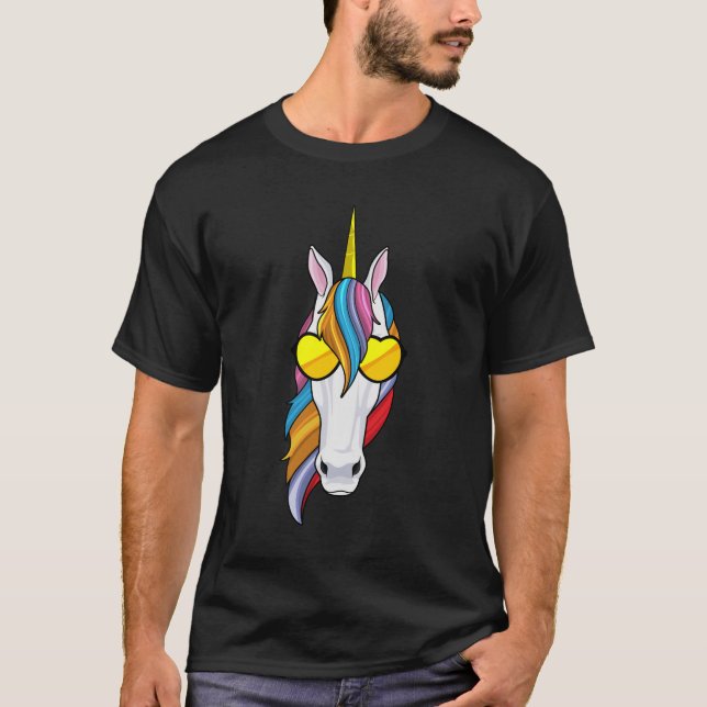 Camiseta Unicórnio com óculos de sol (Frente)