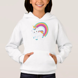 Camiseta Unicórnio com Rainbow Girl