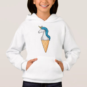 Camiseta Unicórnio com sorvete Waffle