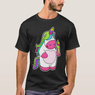 Camiseta Unicórnio com Sorvete Waffle