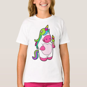 Camiseta Unicórnio com Sorvete Waffle