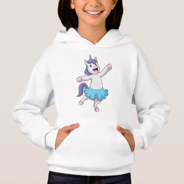 Camiseta Unicórnio como Bailarina de Ballet (Frente)