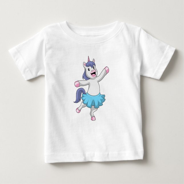 Camiseta Unicórnio como Ballerina no Balé (Frente)