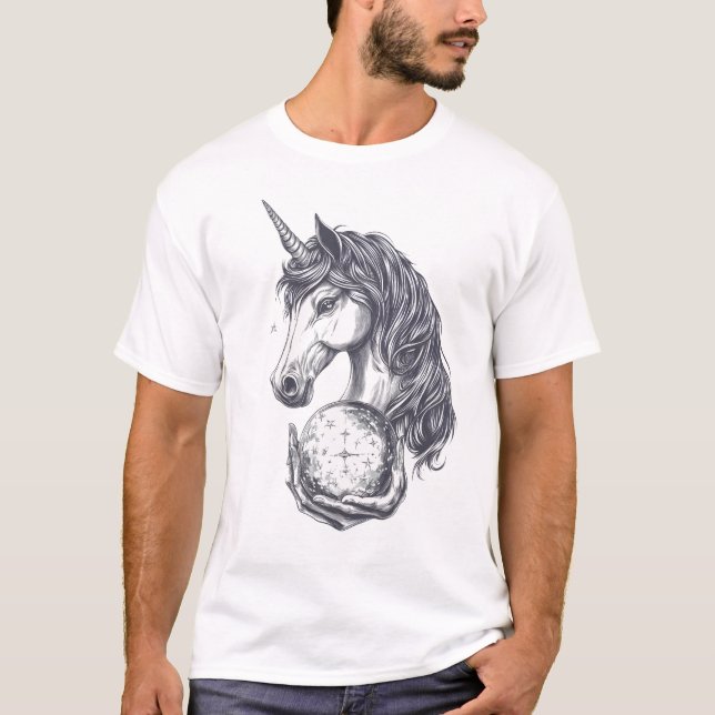 Camiseta Unicórnio Contador de Sorte (1) (Frente)