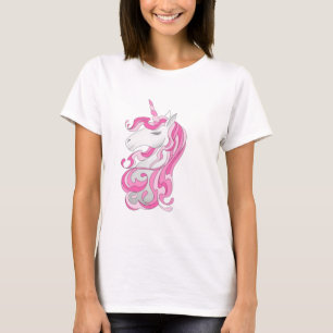 Camiseta Unicórnio cor-de-rosa