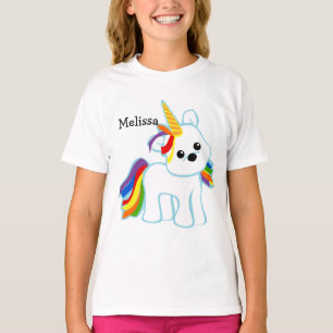 Camiseta Unicórnio Cutie do arco-íris