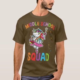 Camiseta Unicórnio Da Esquadra Do Médio Ensino De Volta À E