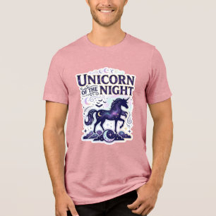 Camiseta Unicórnio da Noite Design Gráfico Zazzle Design_