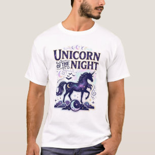 Camiseta Unicórnio da Noite Design Gráfico Zazzle Design_