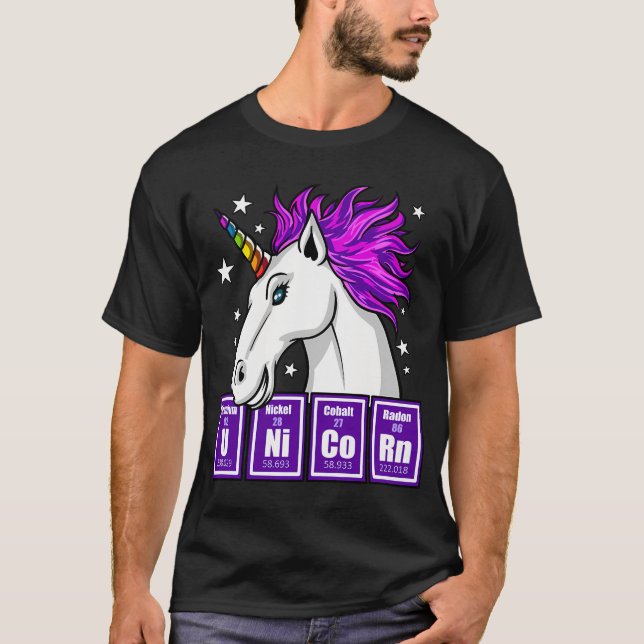 Camiseta Unicórnio da Química (Frente)