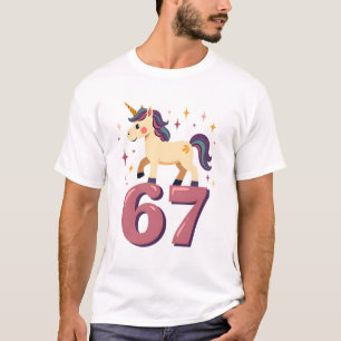 Camiseta Unicórnio Dabbing Vintage 67 Vetor Aniversário Arc