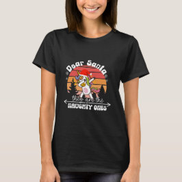 Camiseta  Unicórnio Dançando Natal Divertido