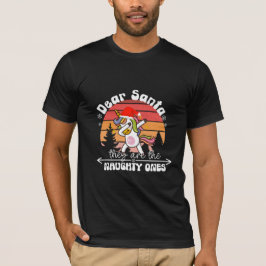 Camiseta  Unicórnio Dançando Natal Divertido