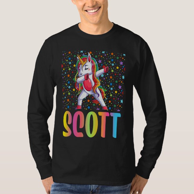 Camiseta Unicórnio Dançando Scott (Frente)