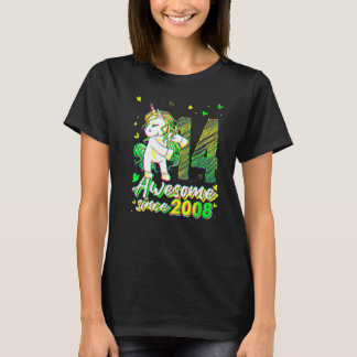 Camiseta Unicórnio de 14 anos de idade Flossing Aniversário