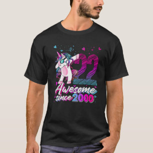 Camiseta Unicórnio De 22 Anos Dabbing, 22º aniversário U