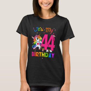 Camiseta Unicórnio de 44 anos É a minha 44 de aniversário P
