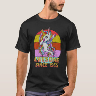 Camiseta Unicórnio De 67 Anos A Dabbing Incrível Desde 1955