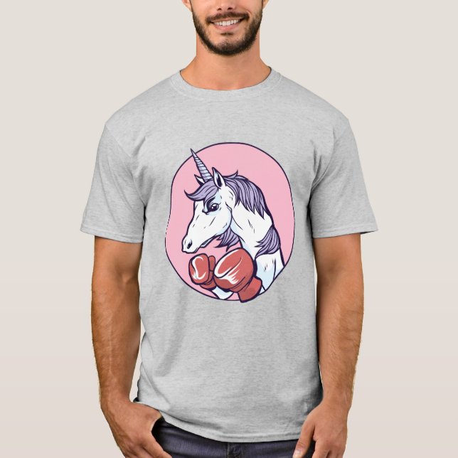 Camiseta Unicórnio de Boxe (Frente)