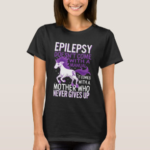 Camiseta Unicórnio de conscientização sobre epilepsia Faixa