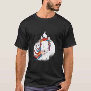 Camiseta Unicórnio de Dedo Médio