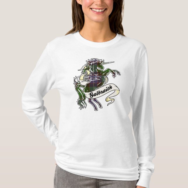 Camiseta Unicórnio de Galbraith Tartah (Frente)