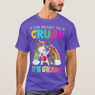 Camiseta Unicórnio De Grau 7 De Esmagamento A Voltar Para A
