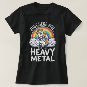 Camiseta Unicórnio de Heavy Metal