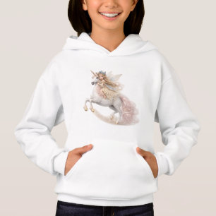 Camiseta Unicórnio de montaria de fada personalizado com cr
