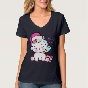 Camiseta Unicórnio de Natal