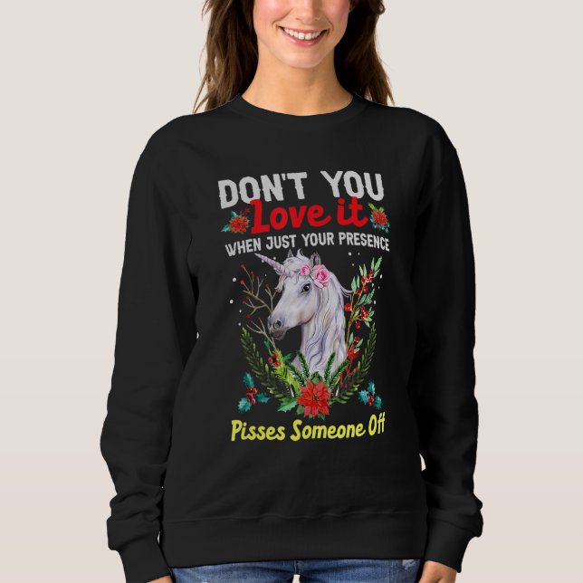 Camiseta Unicórnio de Natal (Frente)