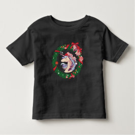 Camiseta Unicórnio de Natal Mágico