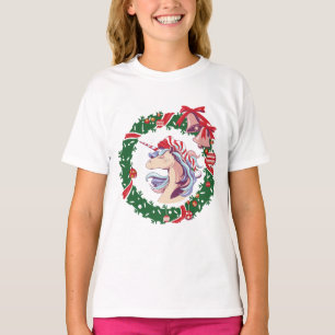 Camiseta Unicórnio de Natal Mágico