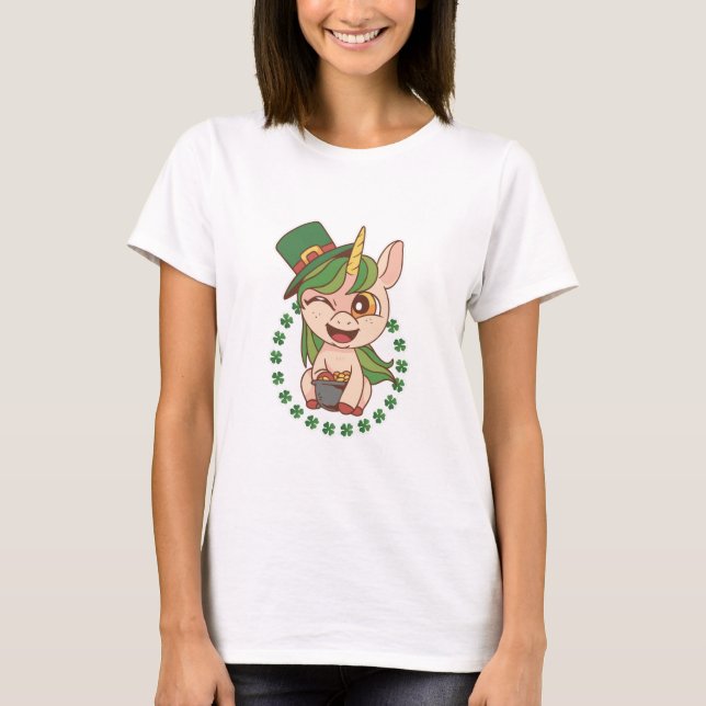 Camiseta Unicórnio de São Patrício (Frente)