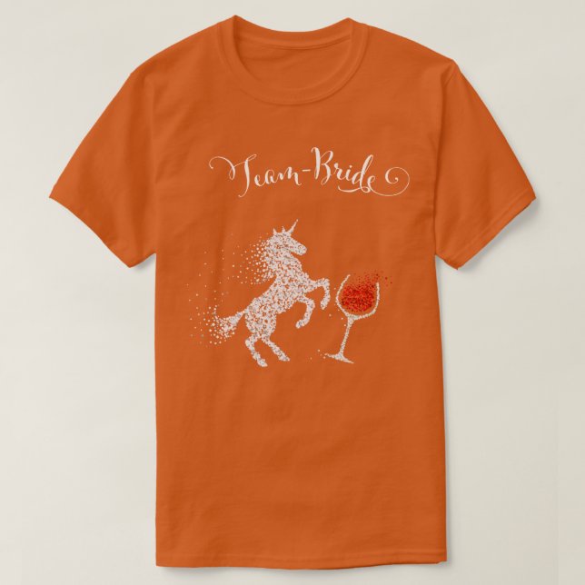 Camiseta Unicórnio de Separação de Solteiro Unicórnio (Frente do Design)