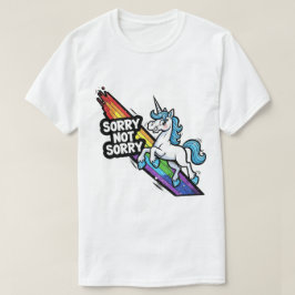 Camiseta Unicórnio Desculpa Não Desculpa