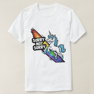 Camiseta Unicórnio Desculpa Não Desculpa