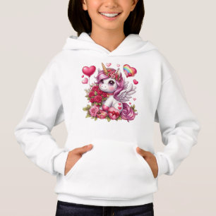 Camiseta unicórnio Dia de os namorados bonito