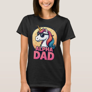 Camiseta Unicórnio Divertido Pai Laufey Homens Dia dos Pais