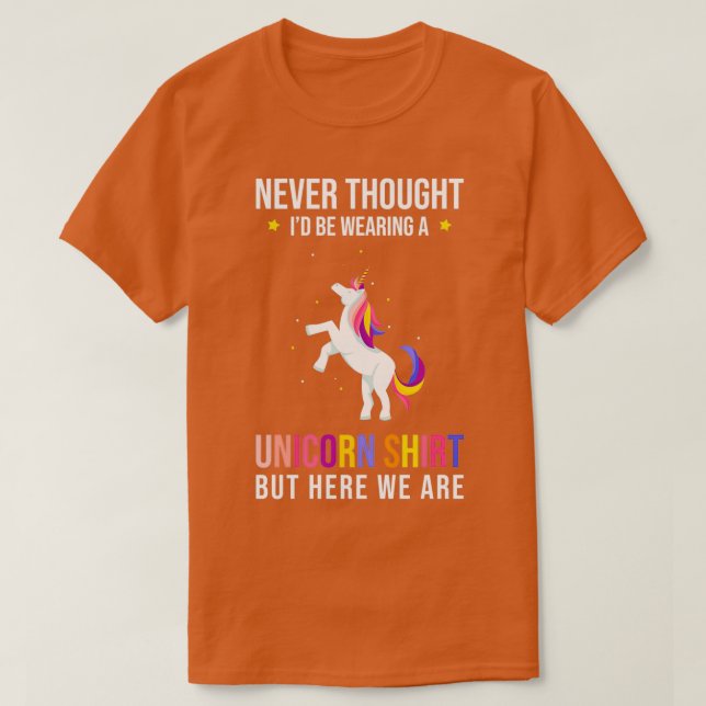Camiseta Unicórnio Dizendo Unicórnio Engraçado (Frente do Design)