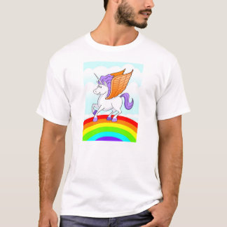 Camiseta Unicórnio do arco-íris