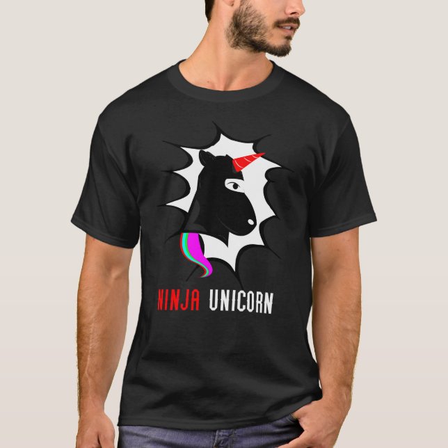 Camiseta unicórnio do ninja (Frente)