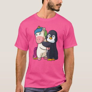 Camiseta Unicórnio E Pinguins - Animais Cujos Animais São P