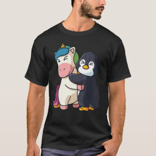 Camiseta Unicórnio E Pinguins - Animais Cujos Animais São P