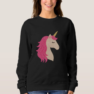 Camiseta Unicórnio Elegante com Brilho e Glitter